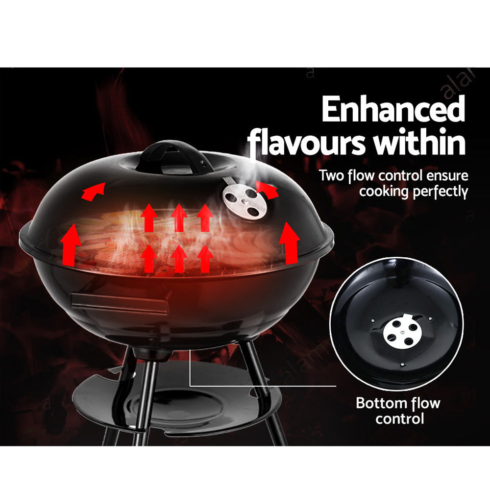 Charcoal BBQ Barrel Smoker – Grillz, view 5
