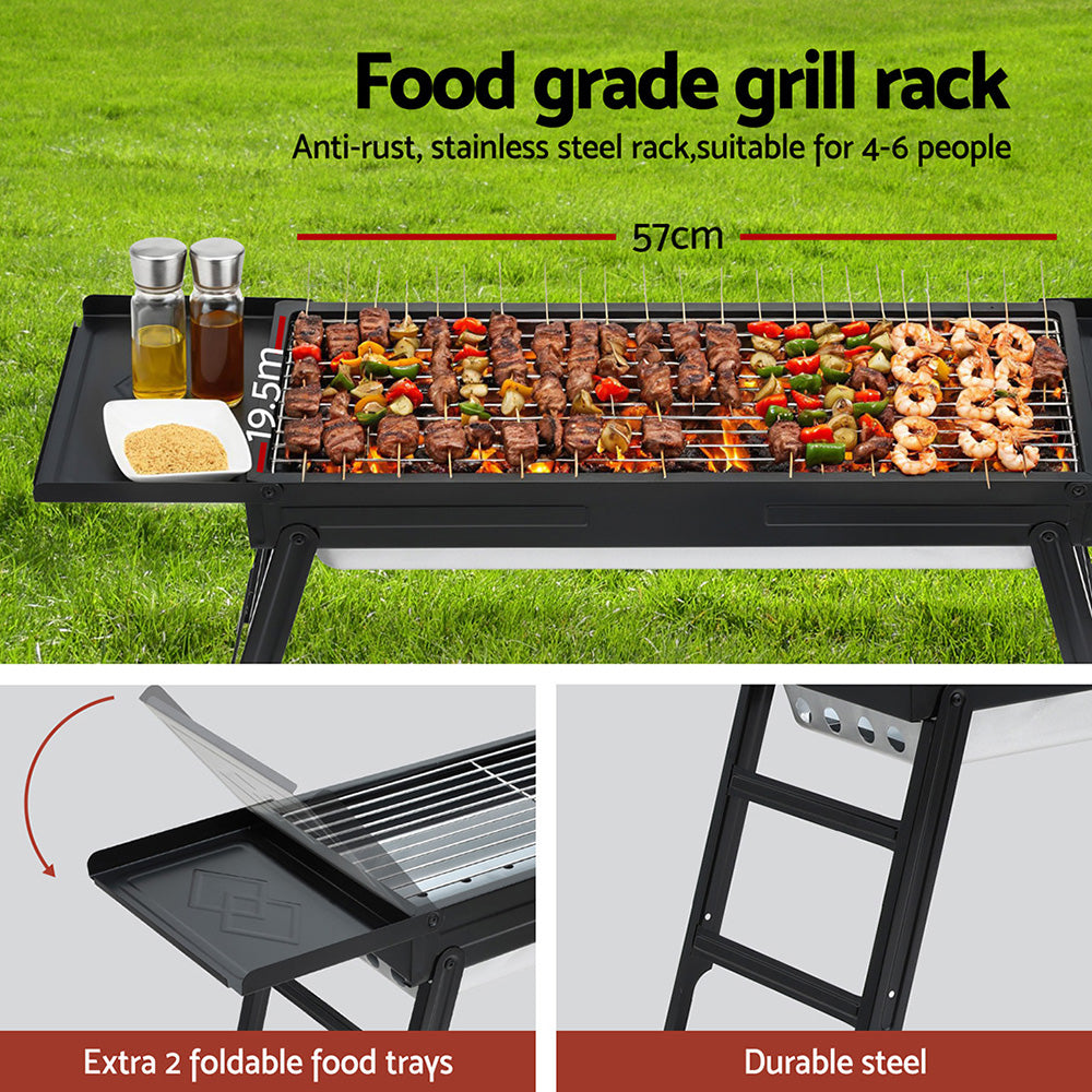 Grillz Foldable Charcoal BBQ Grill – Camping & Outdoor, view 4