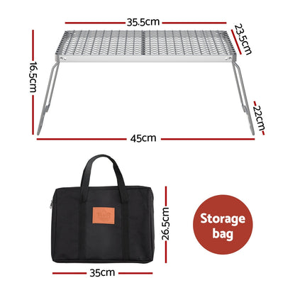 Grillz Portable Charcoal BBQ Grill – Foldable, view 2