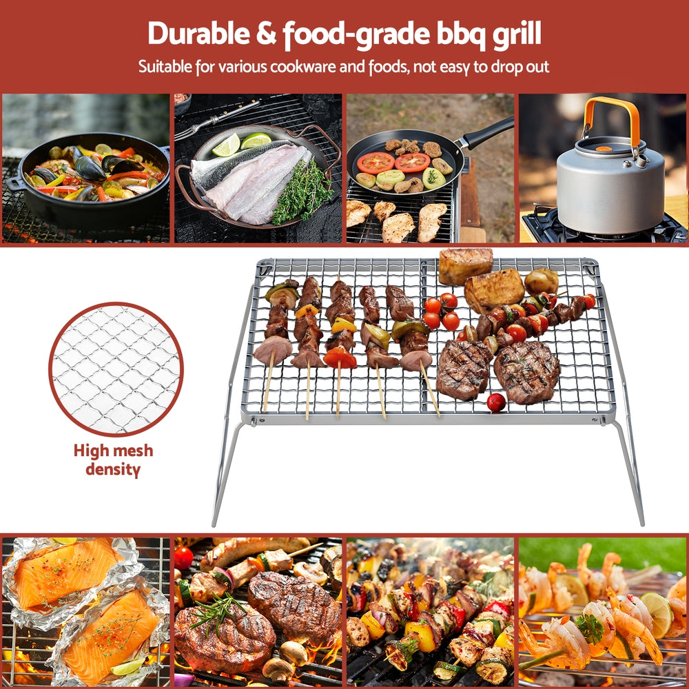 Grillz Portable Charcoal BBQ Grill – Foldable, view 5