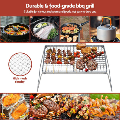 Grillz Portable Charcoal BBQ Grill – Foldable, view 5