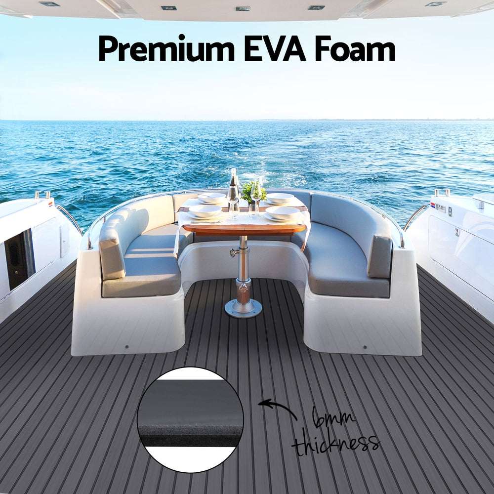 EVA Foam Boat Decking Mat 240x90cm – Dark Grey, view 4