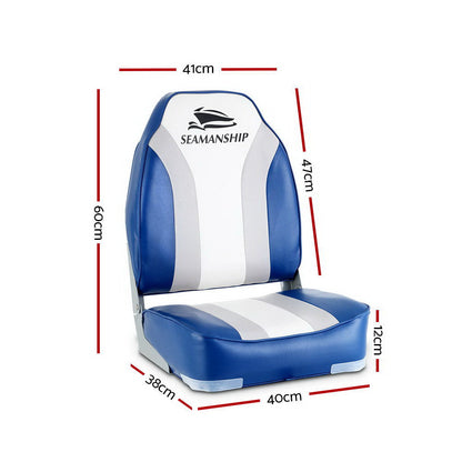 Seamanship Folding Boat Seats with Swivels — 2 Pack, view 2