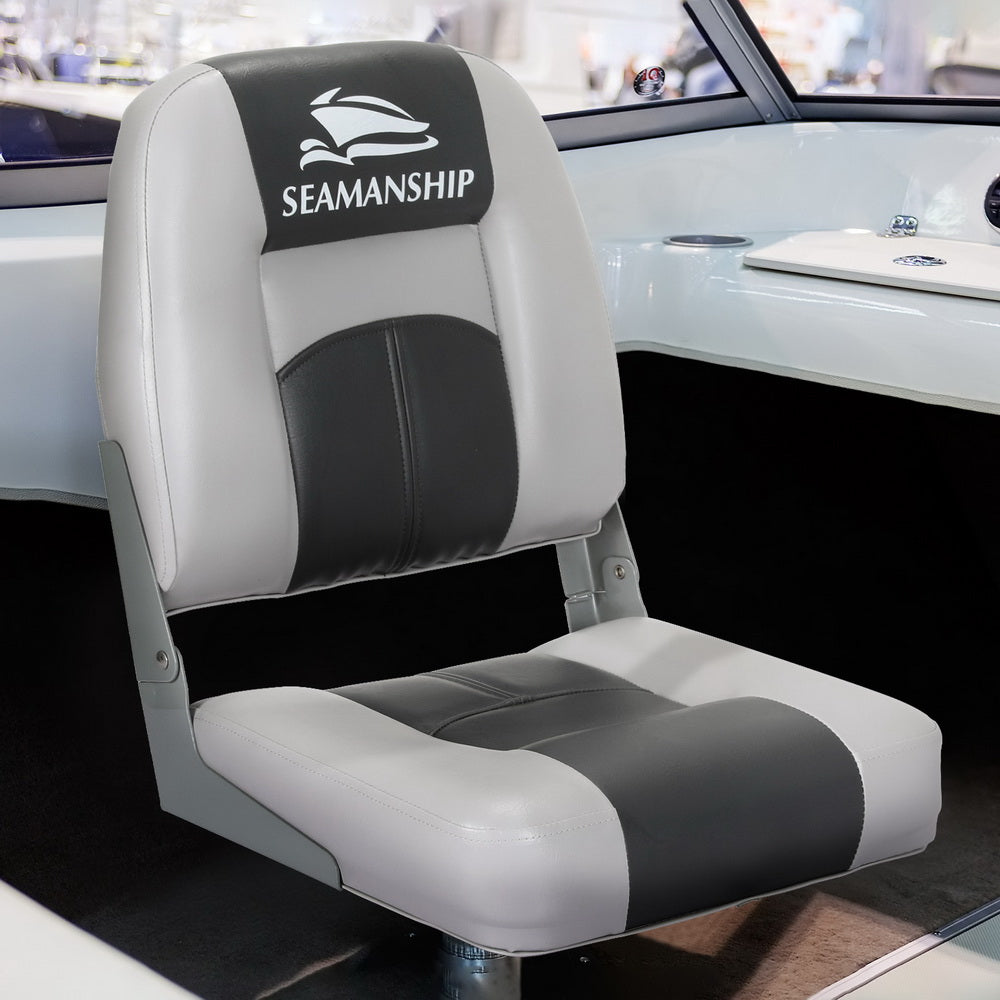 Seamanship Folding Boat Seats with Swivels – Set of 2, view 4