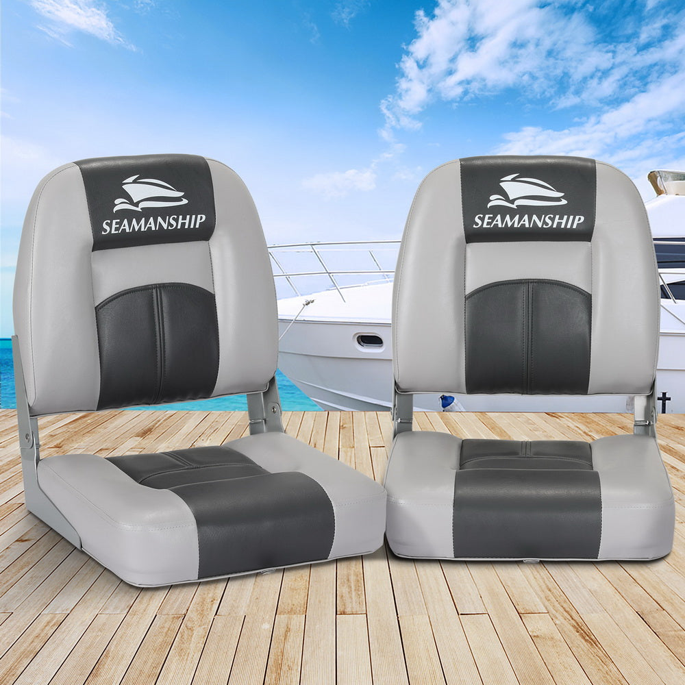 Seamanship Folding Boat Seats with Swivels – Set of 2, view 7