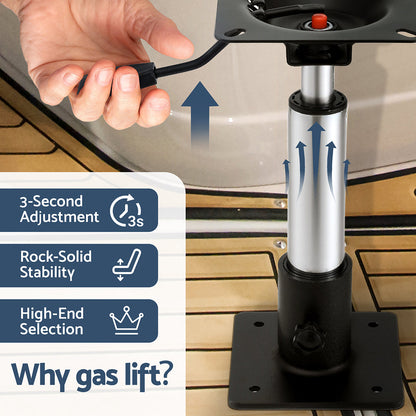 Seamanship Gas Lift Boat Seat Pedestal 34–46cm, view 5
