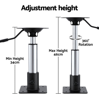 Seamanship Gas Lift Boat Seat Pedestal 34–46cm, view 6