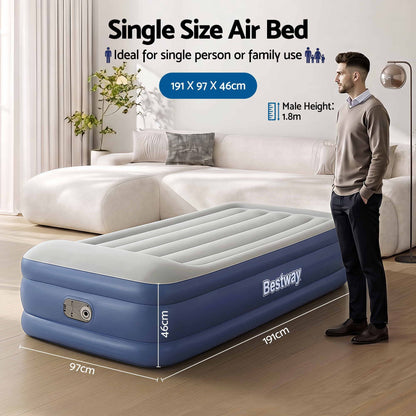 Bestway 46cm Single Airbed with Built-In Pump, view 2