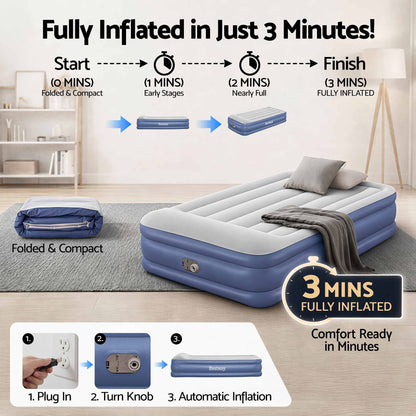Bestway 46cm Single Airbed with Built-In Pump, view 5