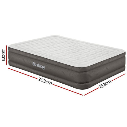 Bestway Queen Air Mattress with Built-In Pump 46cm, view 2