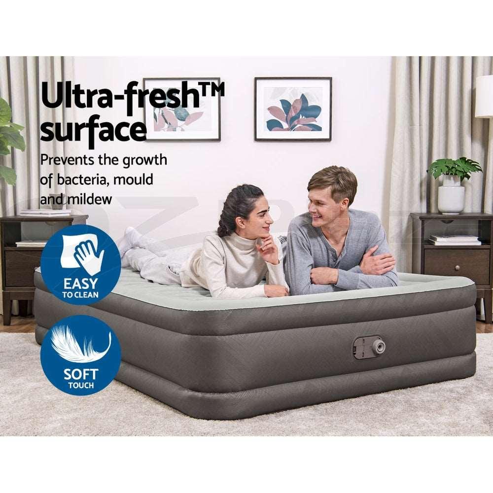 Bestway Queen Air Mattress with Built-In Pump 46cm, view 7