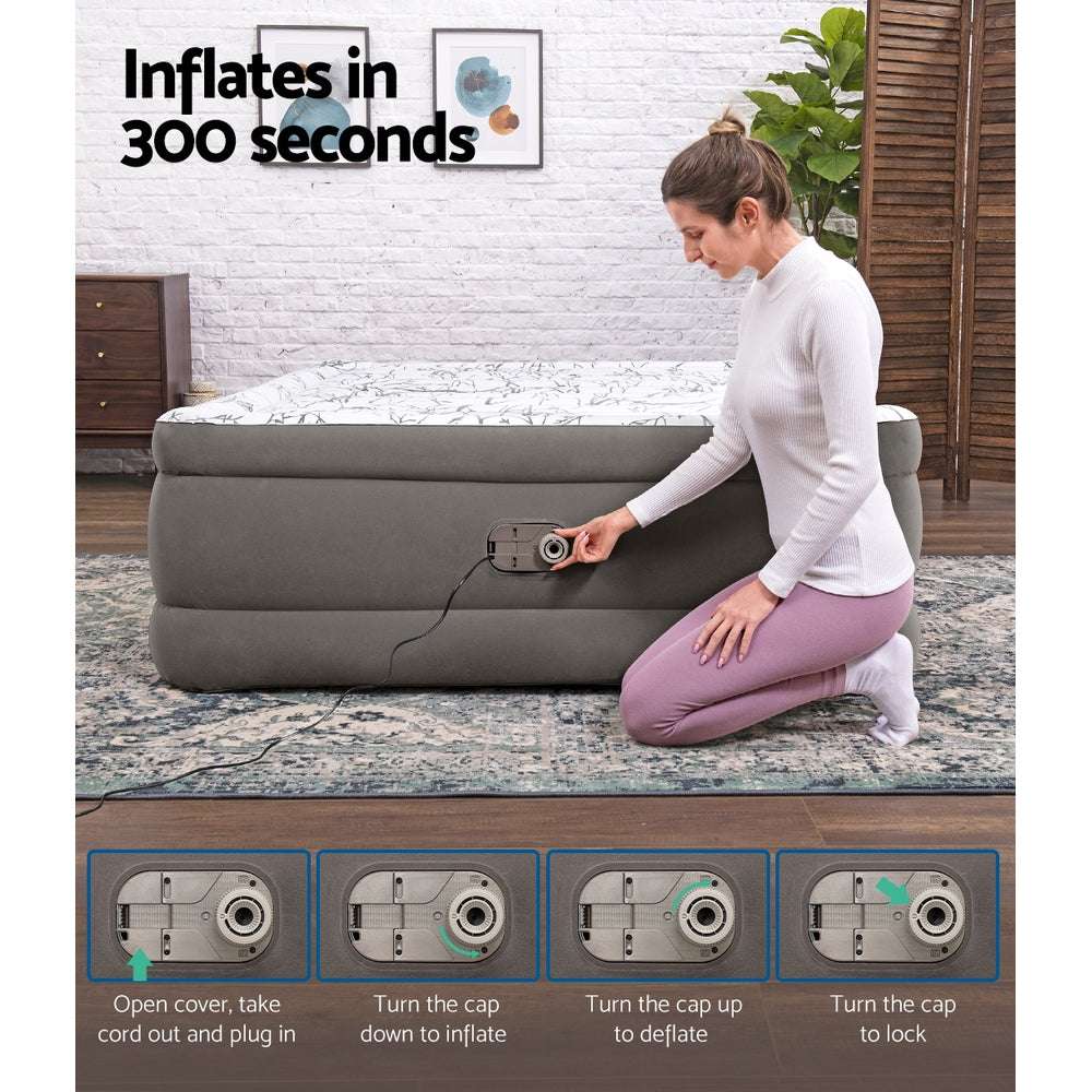 Queen Air Mattress 56cm with Built-In Pump – Bestway, view 6