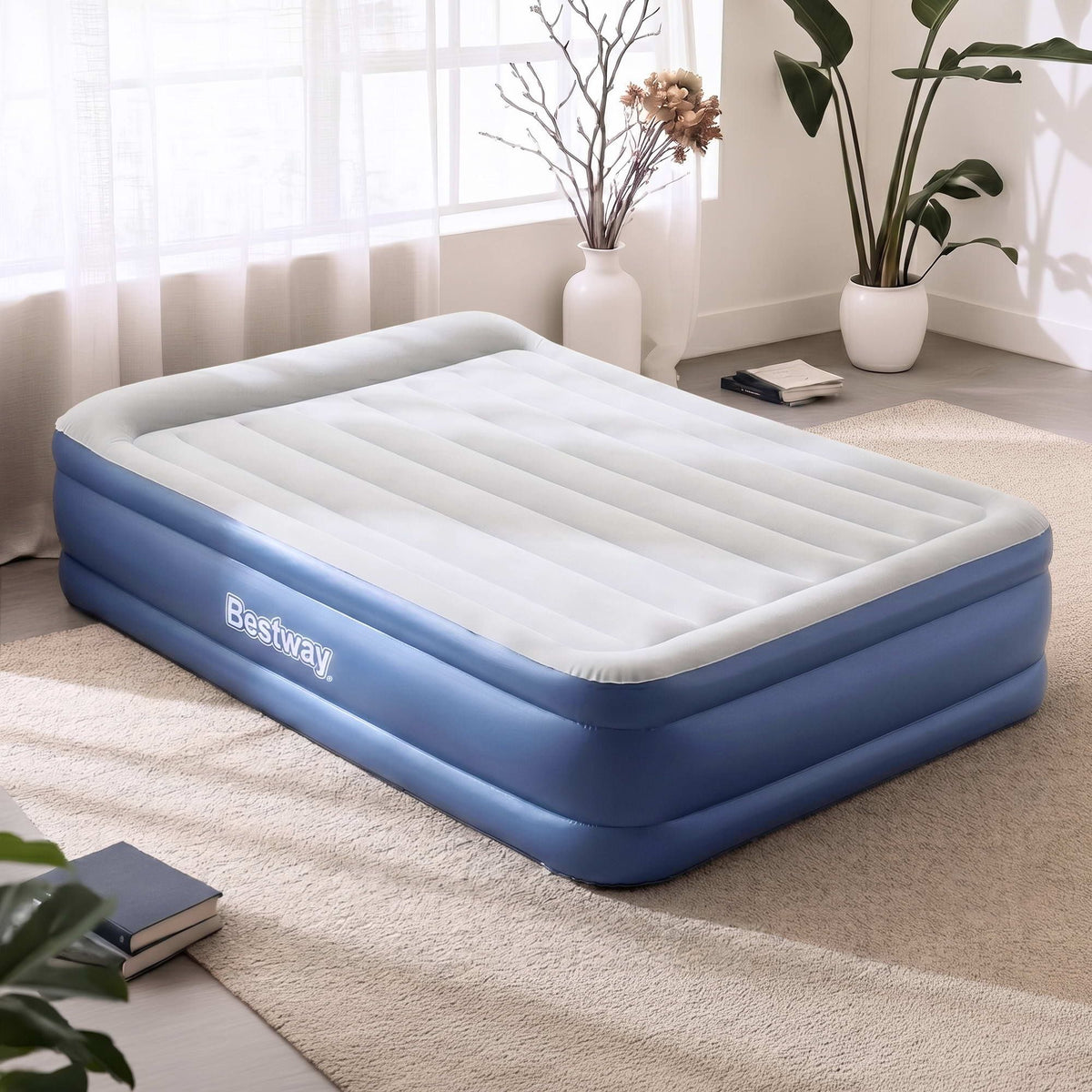 Queen Air Bed with Built-In Electric Pump, view 10