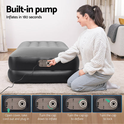 Bestway Single Airbed 46cm with Built-In Pump, view 6