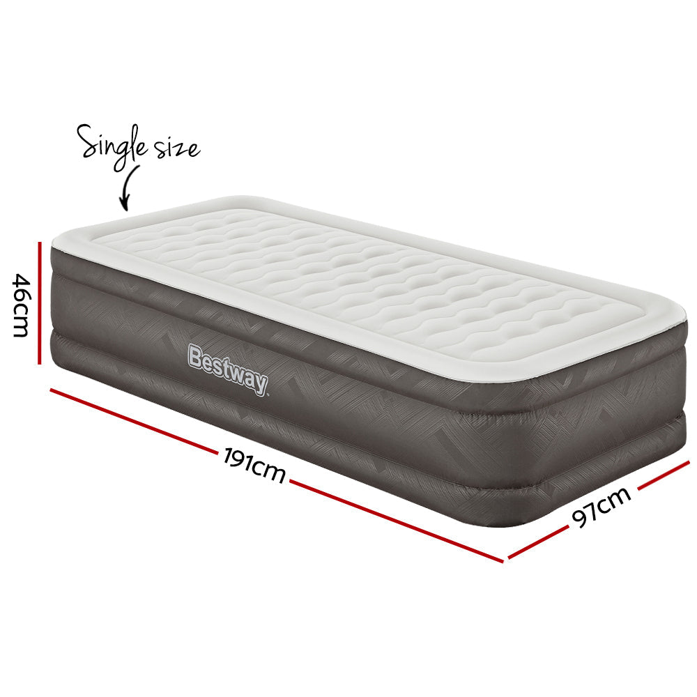 Single Air Mattress with Built-in Pump - Bestway 46cm, view 2