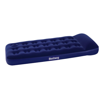 Single Air Mattress with Built-In Pump – Navy