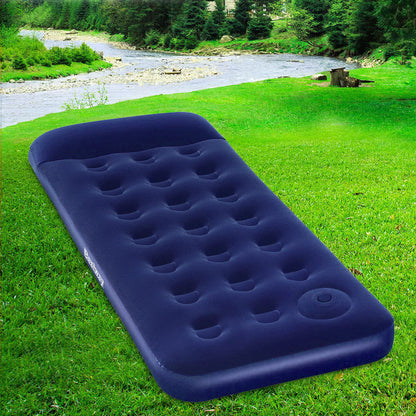 Single Air Mattress with Built-In Pump – Navy, view 8