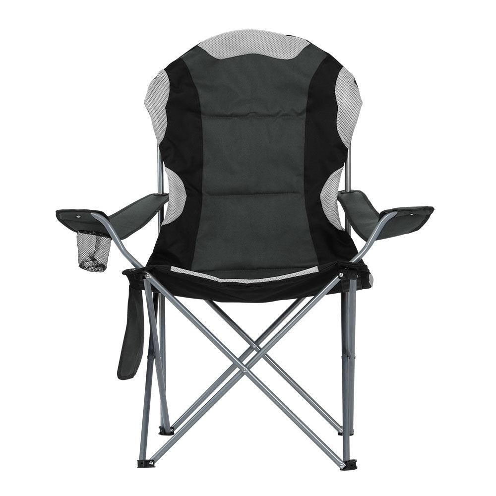 Weisshorn Folding Camp Chairs with Arms - 2 Pack, view 3