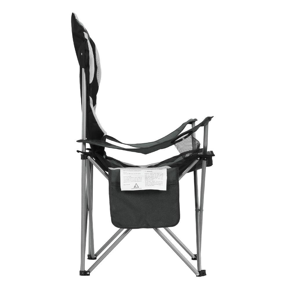 Weisshorn Folding Camp Chairs with Arms - 2 Pack, view 4
