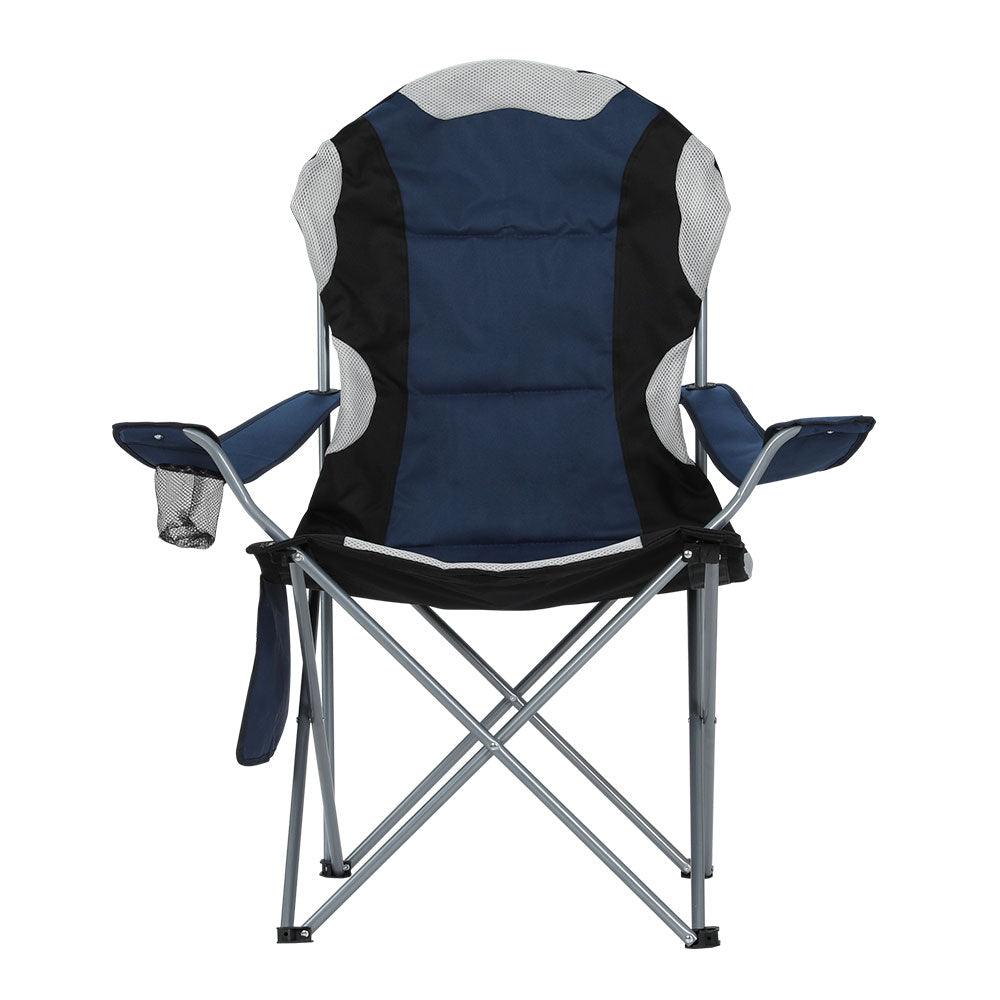 Folding Camping Chairs 2 Pack - Weisshorn Navy, view 3
