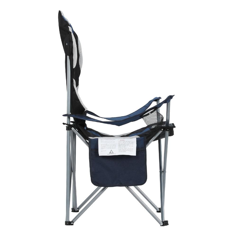 Folding Camping Chairs 2 Pack - Weisshorn Navy, view 4
