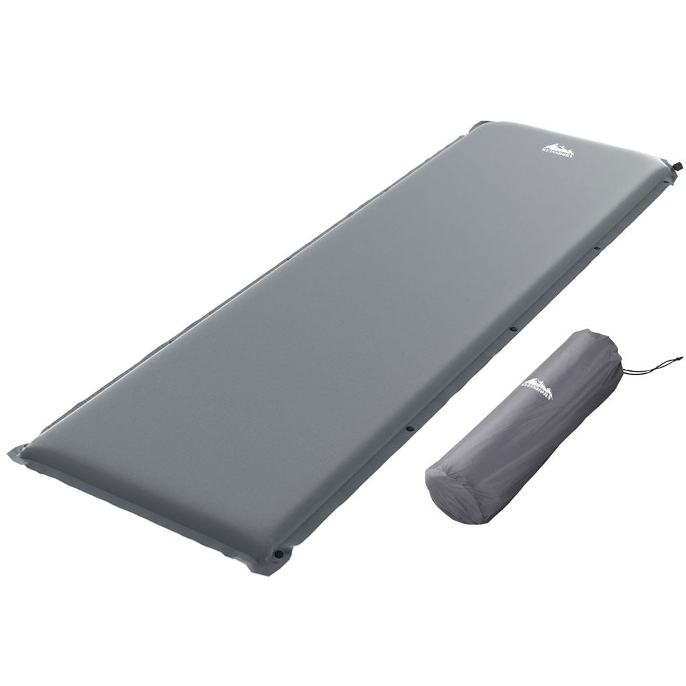 Weisshorn Single Self-Inflating Mattress 6cm - Grey