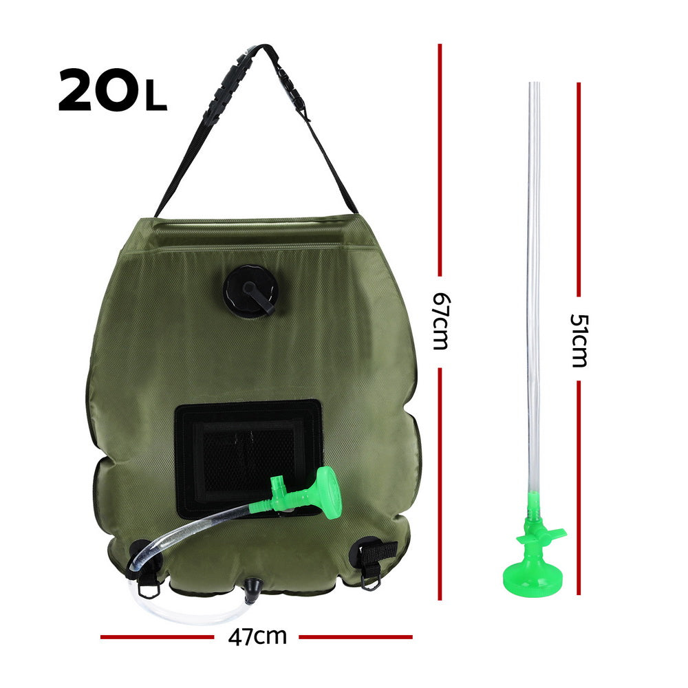 Solar Camping Shower Bag 20L – Set of 2, view 2