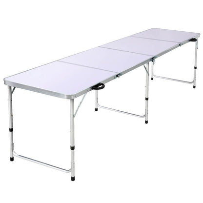 Folding Aluminium Camping Table 240cm – 3 Height Settings