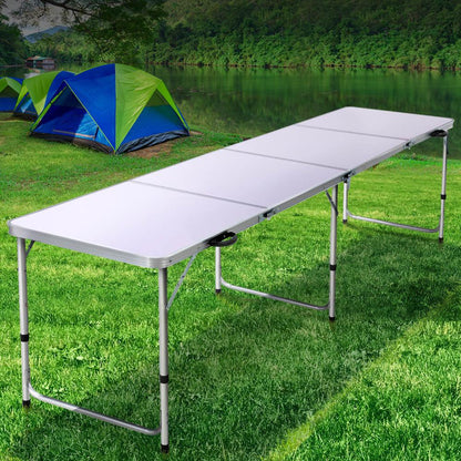 Folding Aluminium Camping Table 240cm – 3 Height Settings, view 8