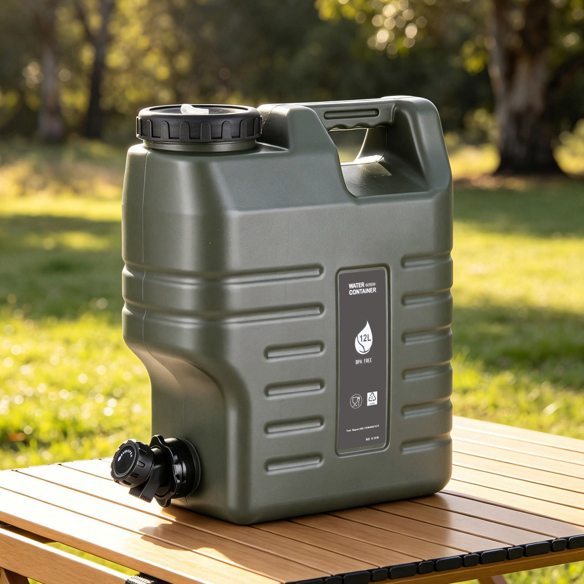 Camping Water Container 12L with Tap - Weisshorn