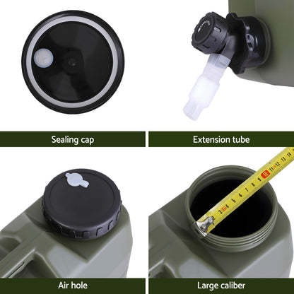 Camping Water Container 12L with Tap - Weisshorn, view 6