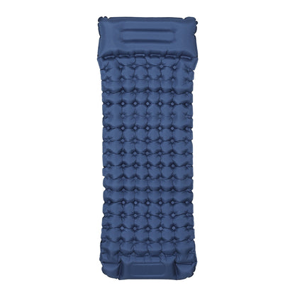 Weisshorn 9cm Camping Mat with Foot Pump & Pillow - Blue, view 3