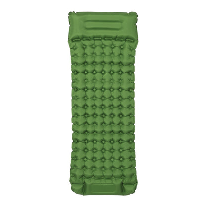 Weisshorn 9cm Camping Mat with Foot Pump & Pillow - Green, view 3