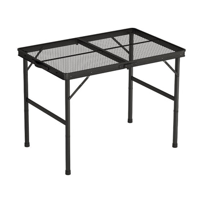 Folding Camping Table 90cm – Adjustable Height Aluminium