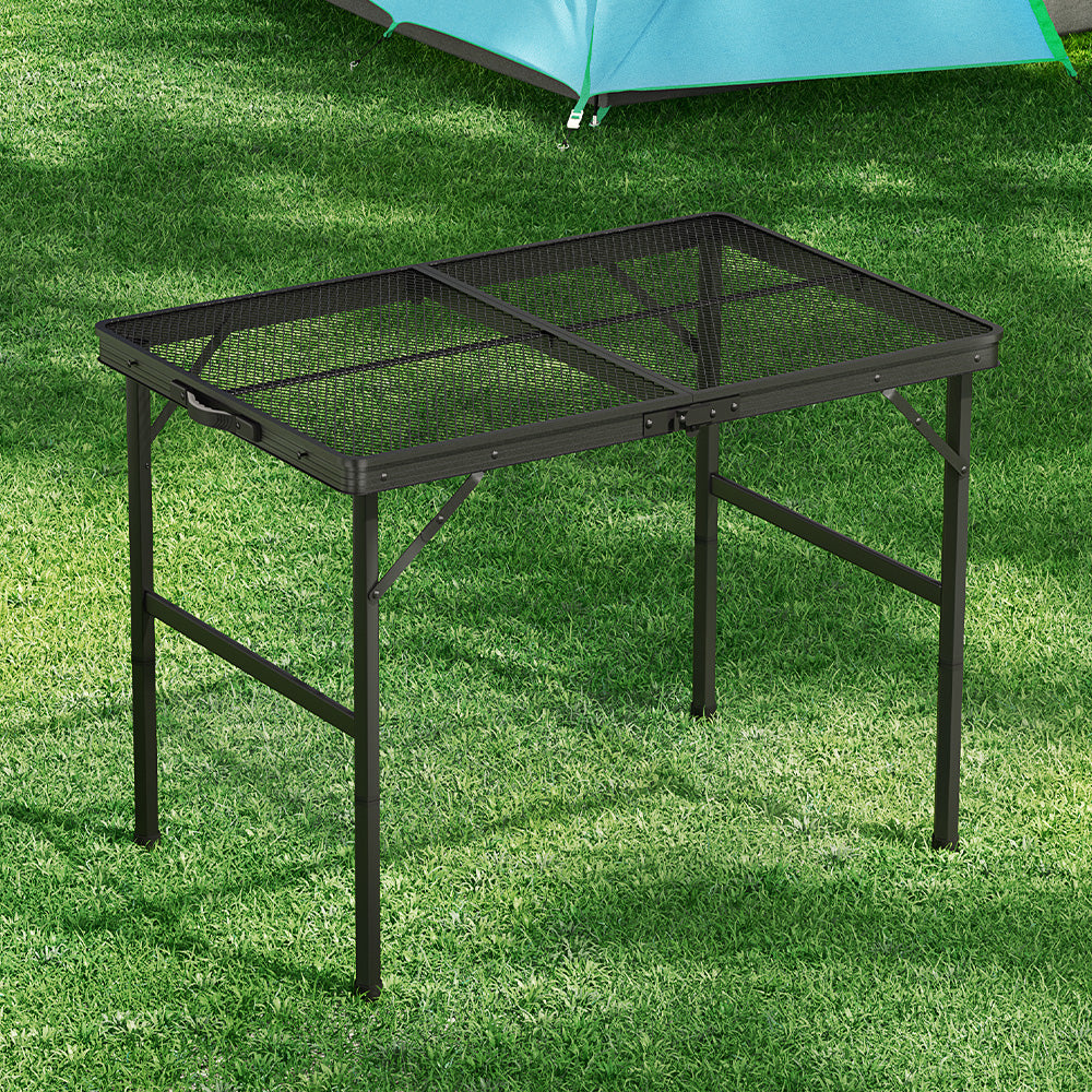 Folding Camping Table 90cm – Adjustable Height Aluminium, view 4