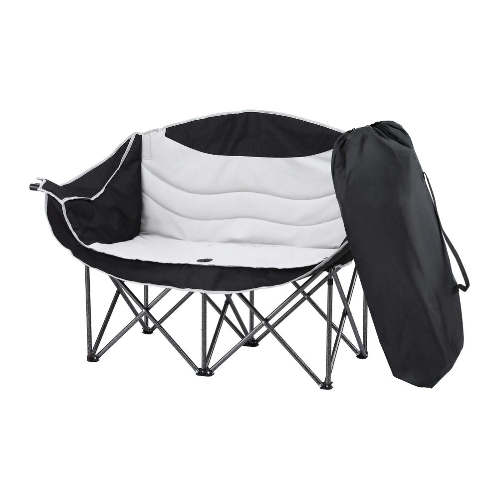 Double Moon Camping Chair – Two-Seater 240KG Folding Seat