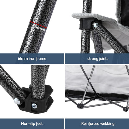 Double Moon Camping Chair – Two-Seater 240KG Folding Seat, view 5