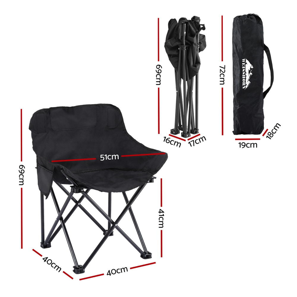 Weisshorn Folding Moon Chair – 120kg Capacity, view 2