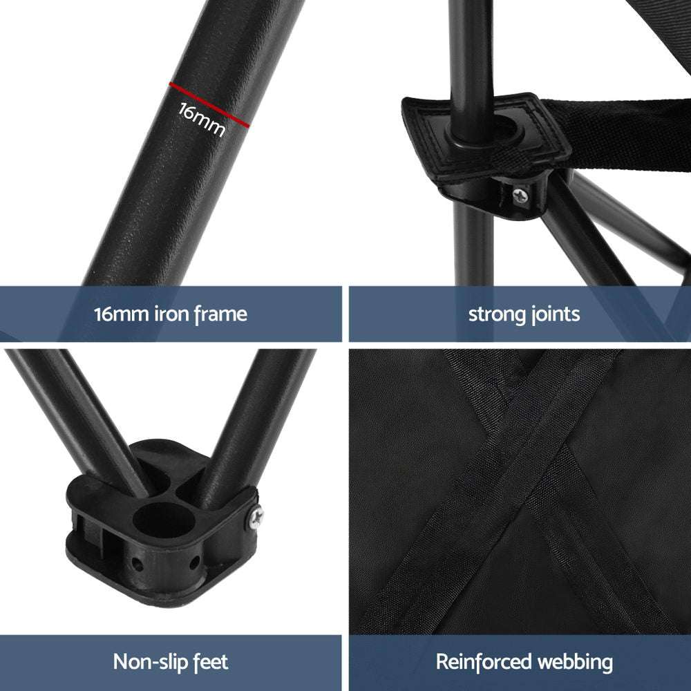 Weisshorn Folding Moon Chair – 120kg Capacity, view 5