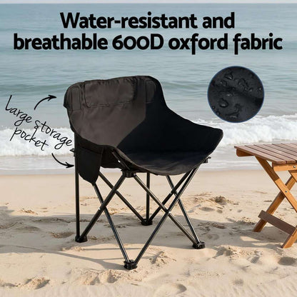 Weisshorn Folding Moon Chair – 120kg Capacity, view 6