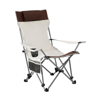 Reclining Camping Chair 2-in-1 - Weisshorn White/Brown, view 3
