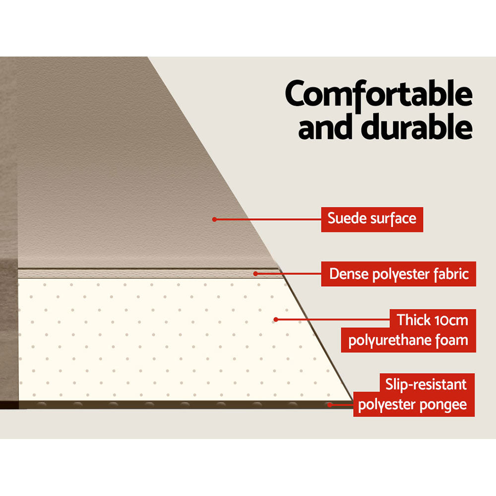 Weisshorn Double Self-Inflating Camping Mattress 10cm - Coffee, view 5