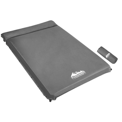 Weisshorn Double Self-Inflating Camping Mattress 10cm - Grey