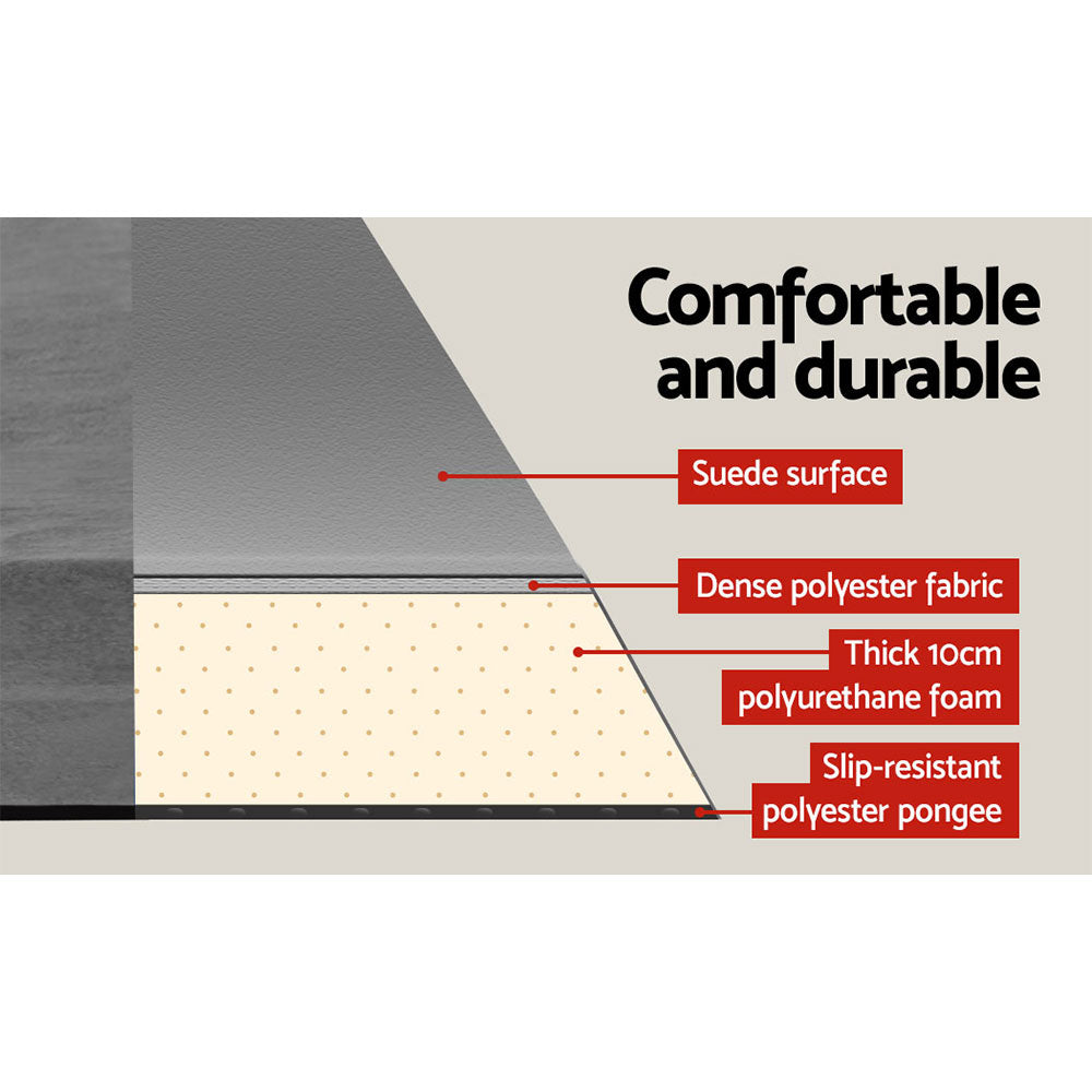 Weisshorn Double Self-Inflating Camping Mattress 10cm - Grey, view 4