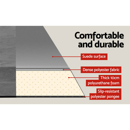 Weisshorn Double Self-Inflating Camping Mattress 10cm - Grey, view 4