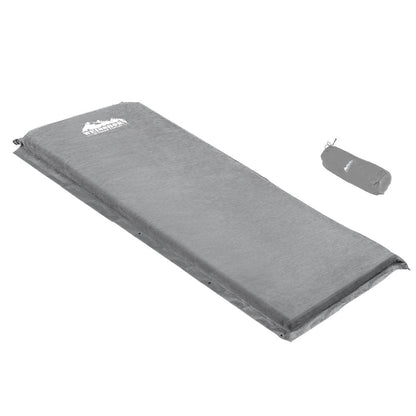 Weisshorn Single Self-Inflating Mattress 10cm - Grey