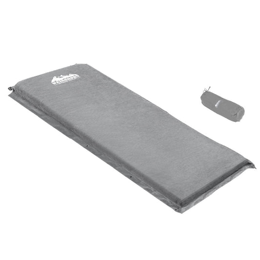 Weisshorn Single Self-Inflating Mattress 10cm - Grey