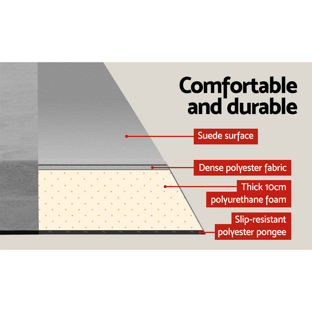 Weisshorn 10cm Self-Inflating Mattress Double Set - Grey (2 Singles), view 4