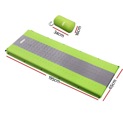 Self Inflating Camping Mat Single - Weisshorn Green, view 2