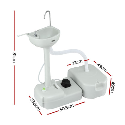 Portable Camping Hand Wash Basin 43L - Weisshorn, view 2